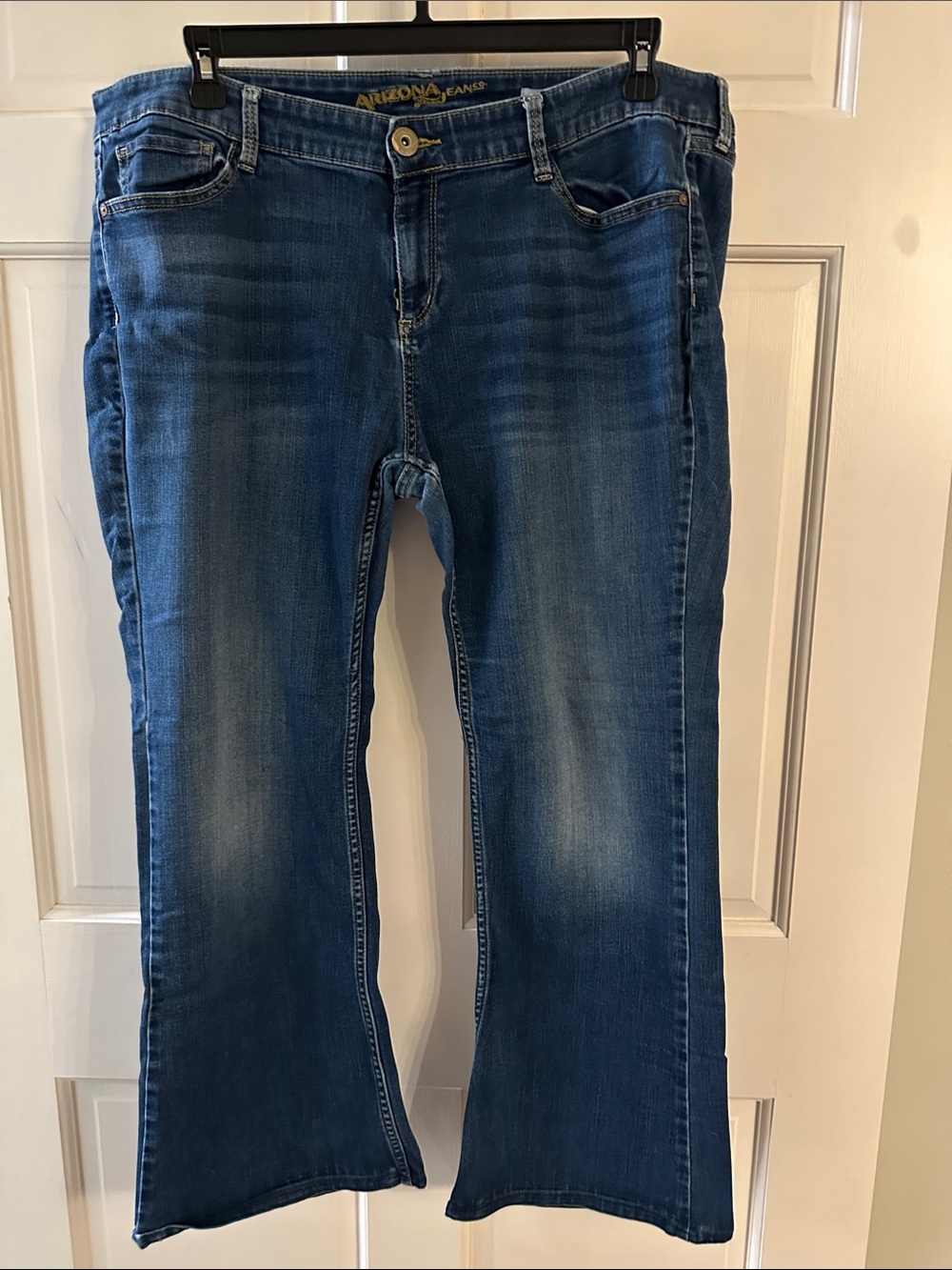 Arizona Jean Company Women's Dark Blue Flare Jeans